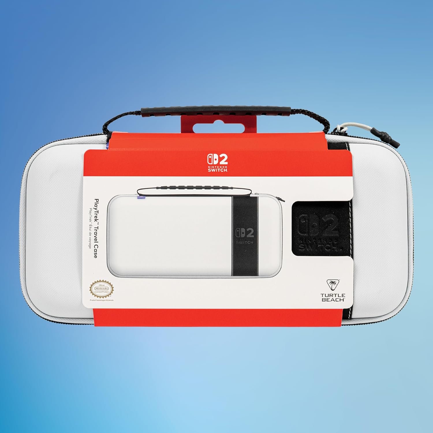 Turtle Beach Étui de Voyage Playtrek pour Switch et Switch 2 - Licence Officielle Nintendo - Stellar White