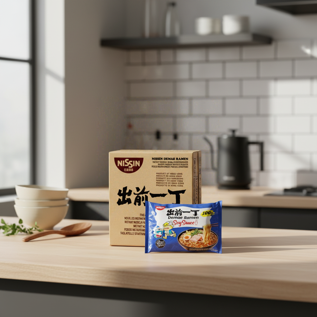 NISSIN Nouilles instantanées Demae Tokyo Sauce soja 30 x 100 g 1 boîte