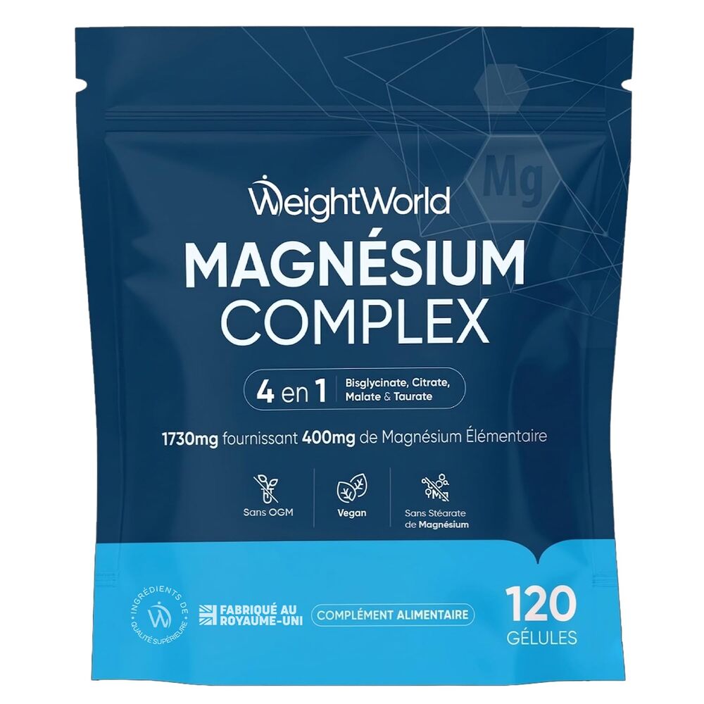 WeightWorld Complexe de magnésium 120 gélules