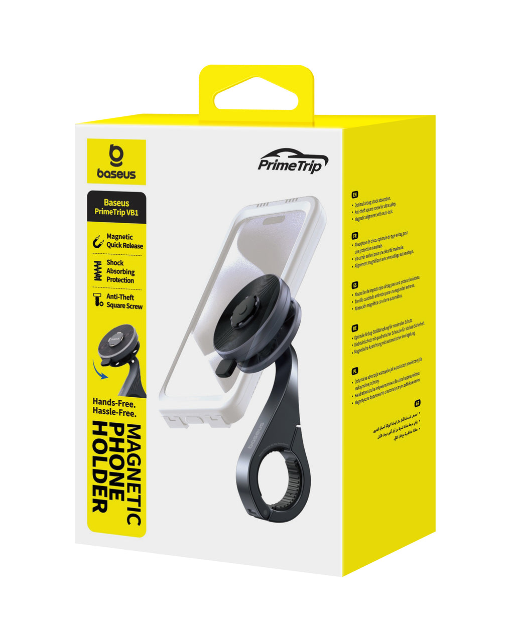 Baseus PrimeTrip VB1 Support de téléphone pour guidon de vélo Gris sidéral
