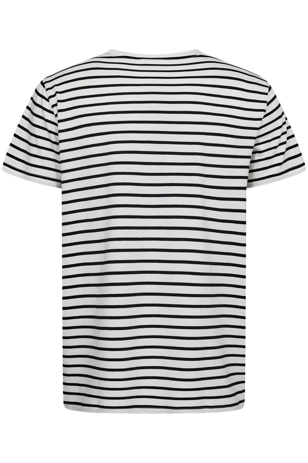 Resteröds T-shirt en bambou à rayures blanches et noires, taille L