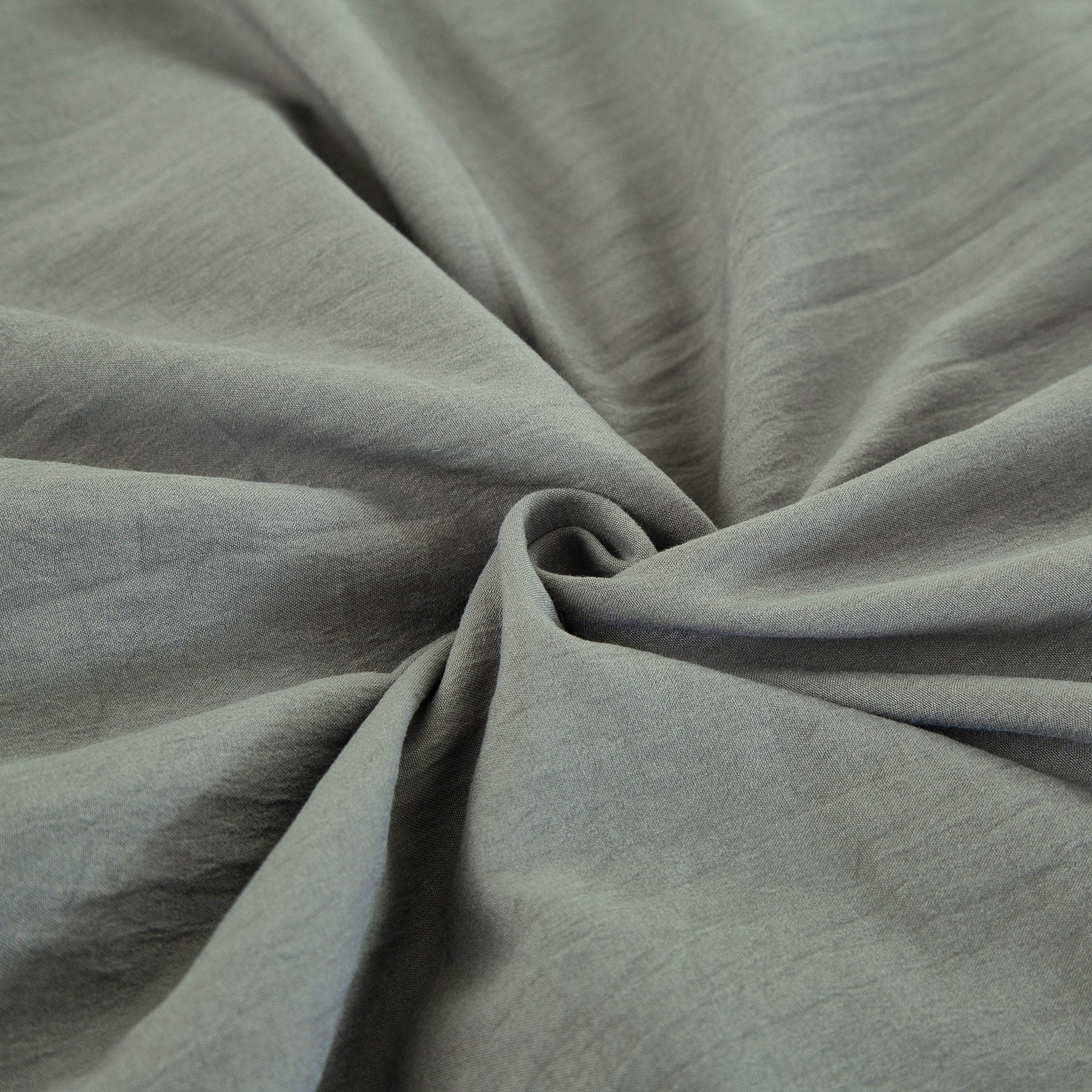 Parure de lit en coton imité lavé, gris foncé, avec taie d’oreiller, 200 x 200 cm + 80 x 80 cm x 2