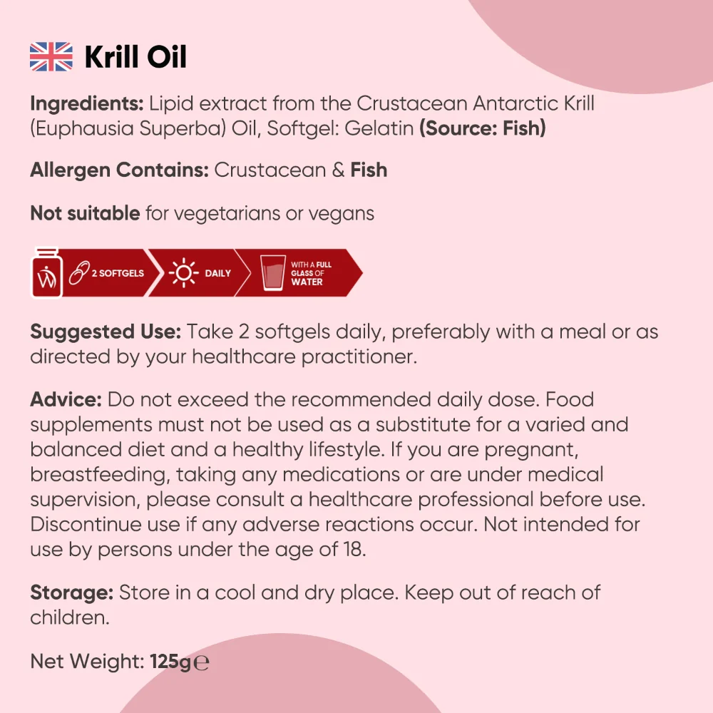 WeightWorld Huile de krill 1200 mg - 180 gélules