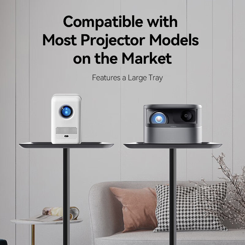 J.ZAO Support pour projecteur, Pied de sol pour projecteur avec plateau, Trépied universel extensible robuste pour projecteurs XGIMI, Xiaomi, BenQ, Epson