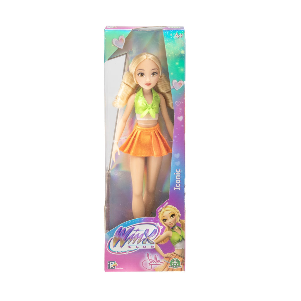 WINX CLUB Winx, Poupée articulée, 26 cm, Série Iconic, Modèle Stella, Pour les enfants dès 3 ans, WNX774