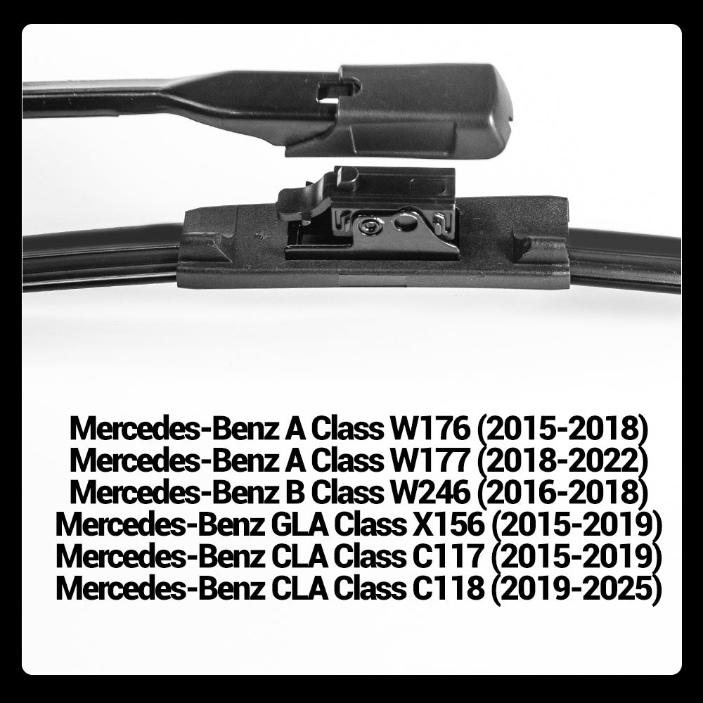 LECIBUBI Essuie-glaces pour Mercedes-Benz Classe A (W176/W177), Classe CLA/GLA, équipement d'origine - 600 mm + 475 mm