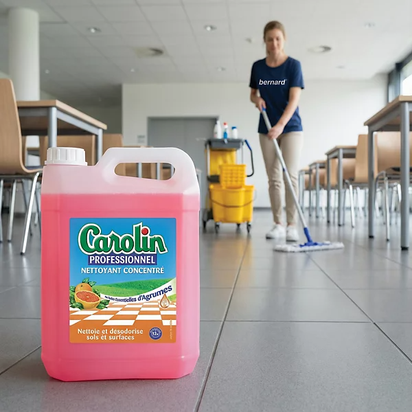 CAROLIN Nettoyant multi-usages concentré professionnel aux huiles essentielles d'agrumes 5 L