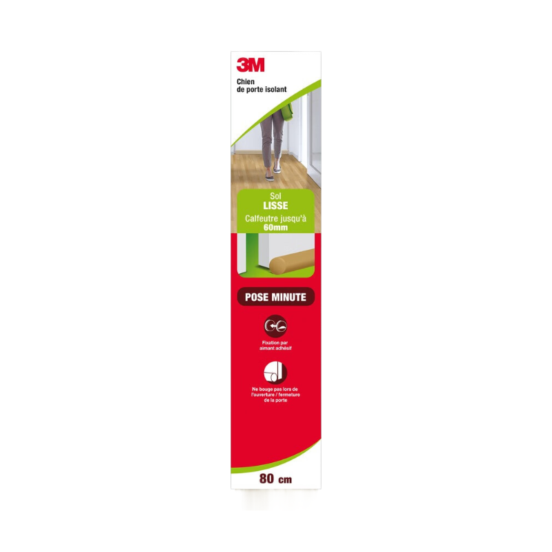3M™Bas de porte sol Lisse Minute Classique Fixation Aimanté Beige 0,80 m