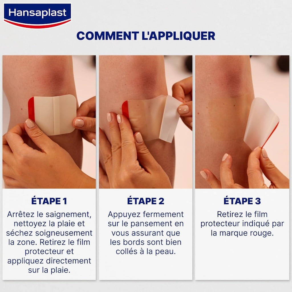 Hansaplast Pansements Plaies Second Skin Hydrocolloïdes M/L x6