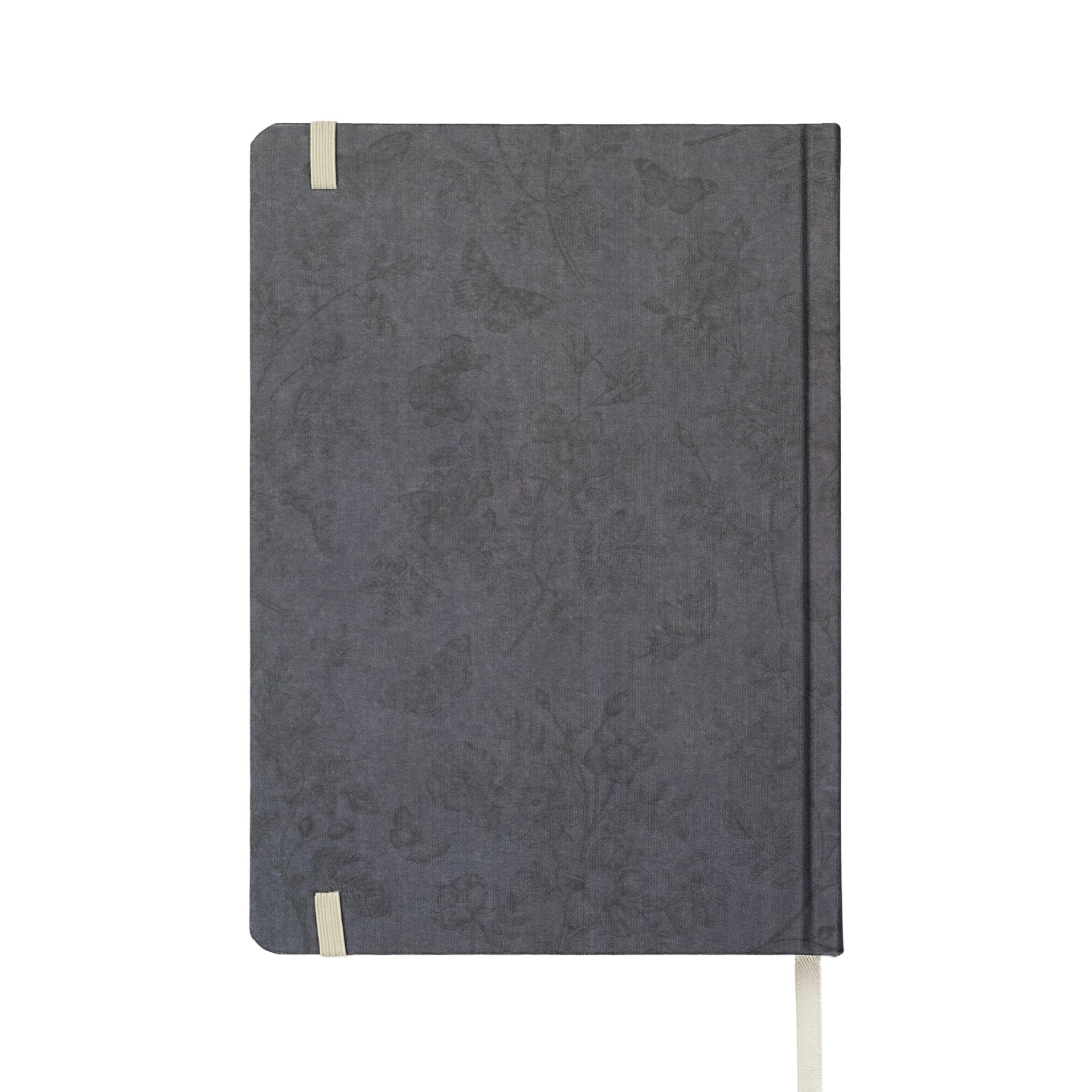 JUBILUU Carnet ligné A5 à couverture rigide en tissu floral 96 pages - Midnight Blossom