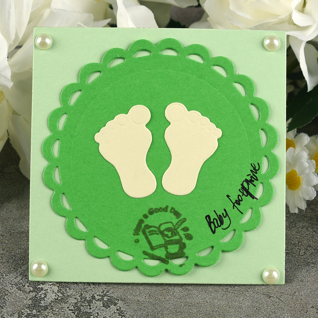 Pieds de bébé découpes pour la création de cartes, dies de découpe en métal dies de papier en relief pour le scrapbooking fournitures de création de cartes et d'album DIY