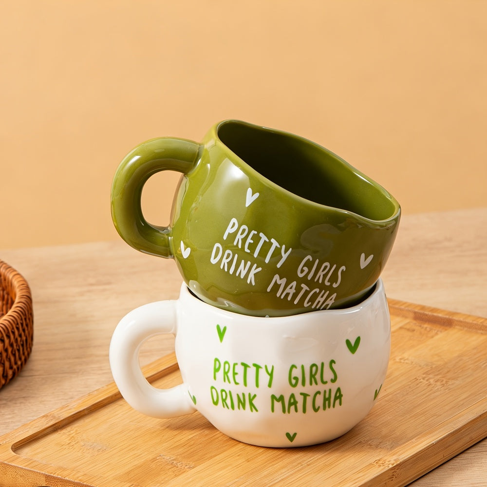 YumiPLUS Mugs artisanaux pour matcha - Lot de 2 pièces