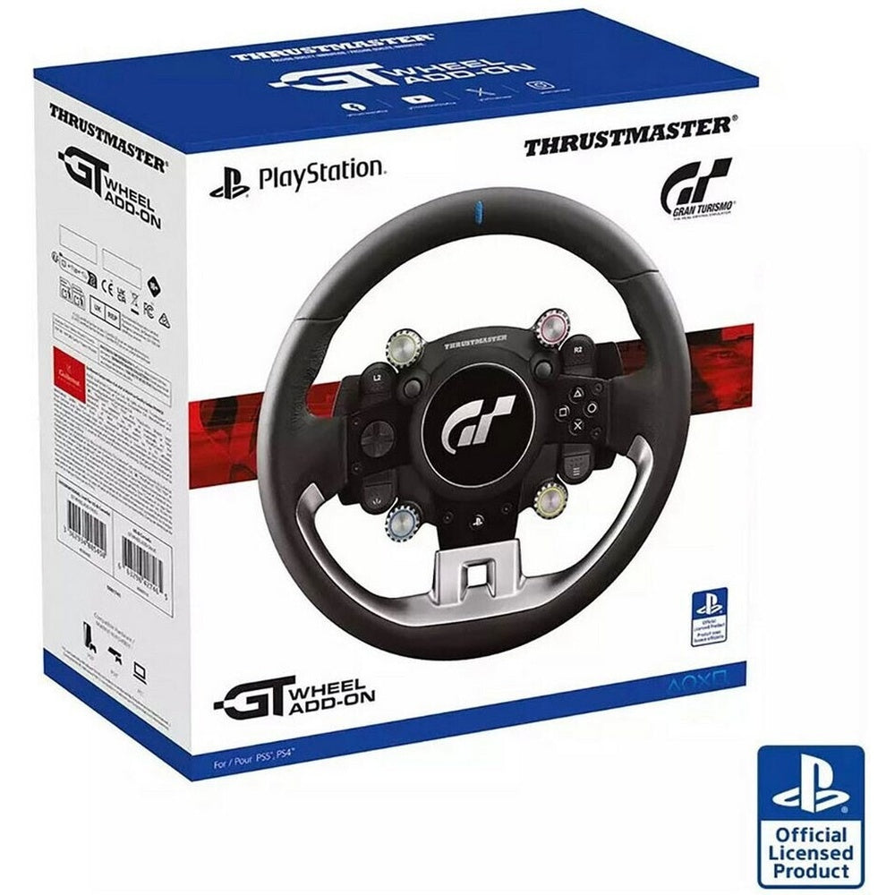 Thrustmaster GT Wheel Add-On - Volant de course GT taille réelle, Palettes magnétiques en métal, Libération rapide de nouvelle génération, Compatible PC/PS/Xbox, Version de détail