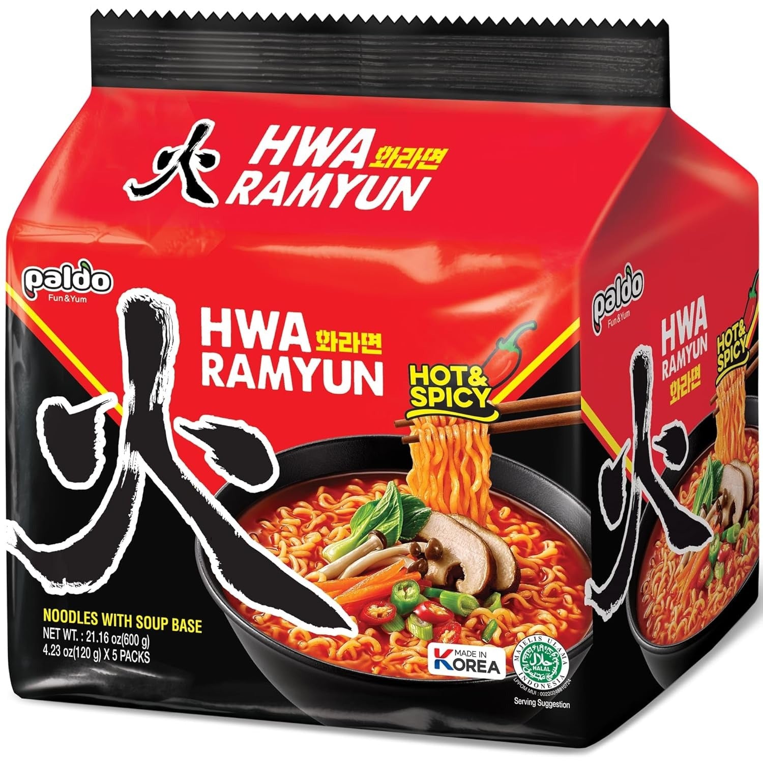 PALDO Hwaramen 120 g (lot de 5)