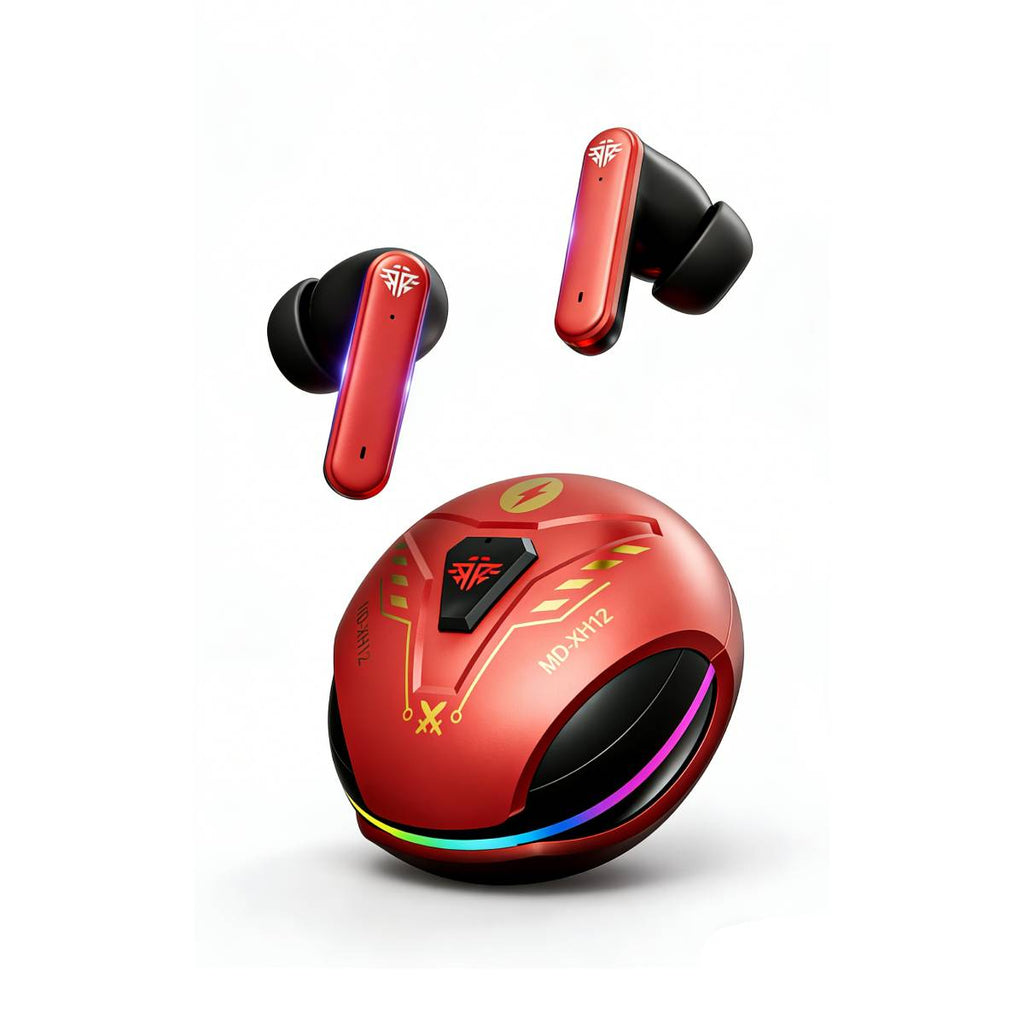 Casque de Traduction Instantanée VoxorAI XH12 Rouge avec IA - Casque Bluetooth Gaming 150 Langues pour les Études, les Voyages et le Travail