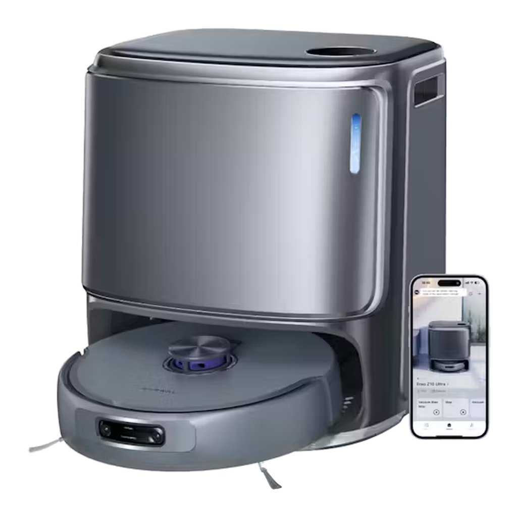 Narwal Freo Z10 Ultra Aspirateur robot laveur, Doubles caméras RGB et doubles puces, Évitement par IA, Nettoyage en profondeur des coins aux bords 8 N, Séparation sec-humide, 18000 Pa