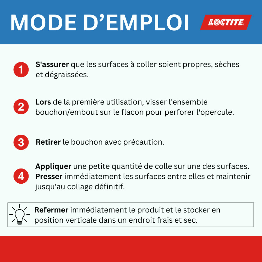 Henkel Loctite – Super Glue-3 Power Gel Control (flacon de 3 g) – Colle instantanée surpuissante avec débit contrôlé, universelle pour la plupart des matériaux