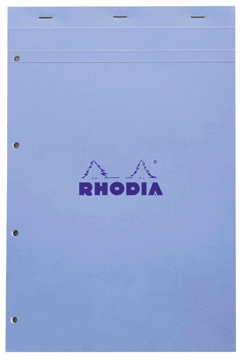 CLAIREFONTAINE Rhodia bloc agrafé COULEURS N°20 5/5 80 feuillets microperforés et perforés 4 trous, couvertures assorties