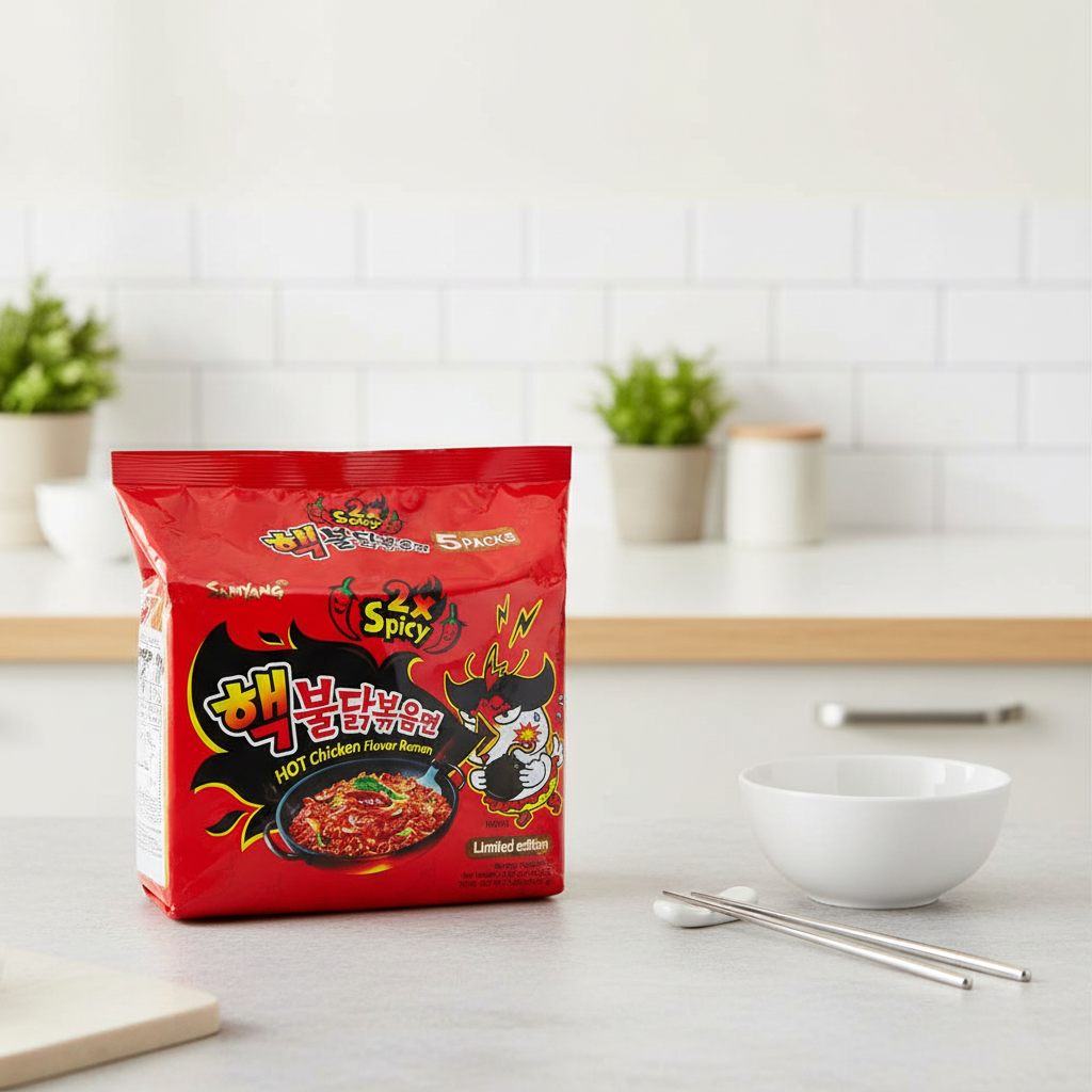 Samyang Nouilles instantanées au poulet doublement épicé - 5 x 140 g