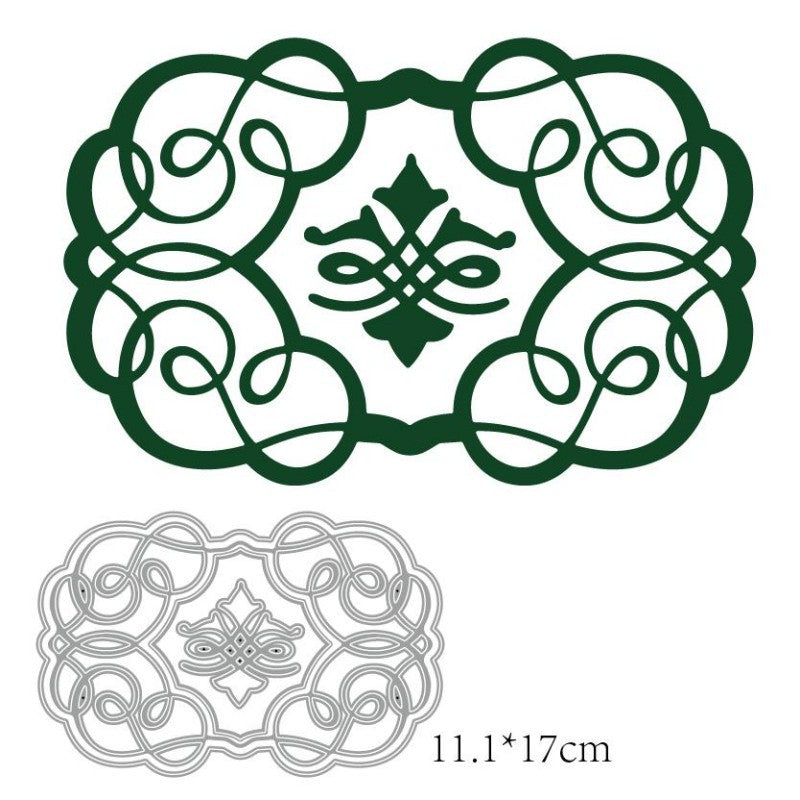 Motifs découpés au métal, gabarits métalliques artistiques, adaptés à la création de bordures pour cartes, scrapbooking DIY, arts du papier et gaufrage de dentelle.