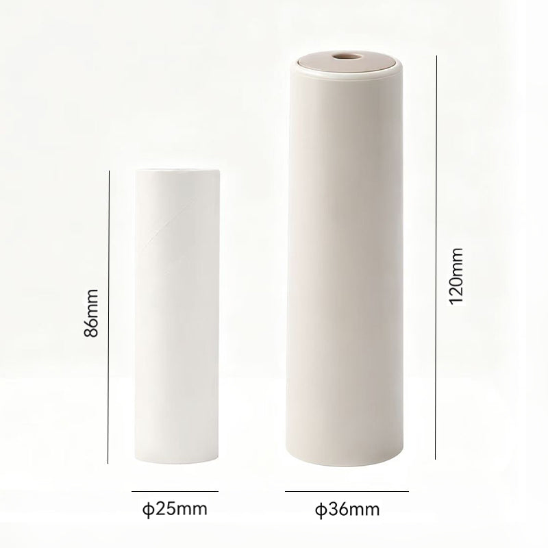 JORDAN&JUDY Rouleau adhésif portable avec feuilles adhésives, pour vêtements, 25 feuilles (1 rouleau adhésif + 1 rouleau de feuilles adhésives)