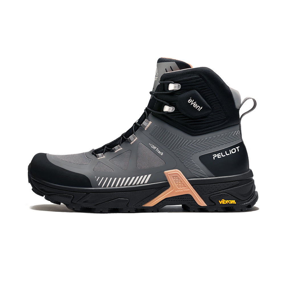 PELLIOT Bottes de randonnée à hautes tiges pour femmes Voyage Camping – Durable et de soutien, Gris roche (EU 38)