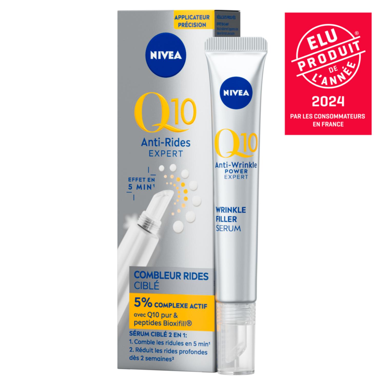 NIVEA Q10 Crème Anti-Rides Expert visage Combleur Rides - 15 ml