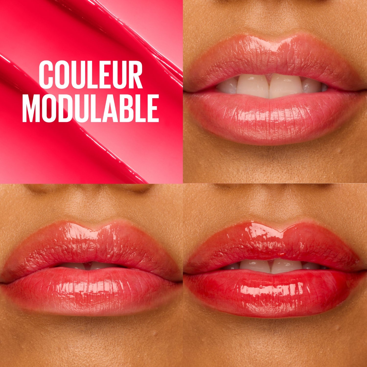 Maybelline New York Lifter Glaze Baume Huile Teinté Hydratant 2.8g - 002 Pink Drip