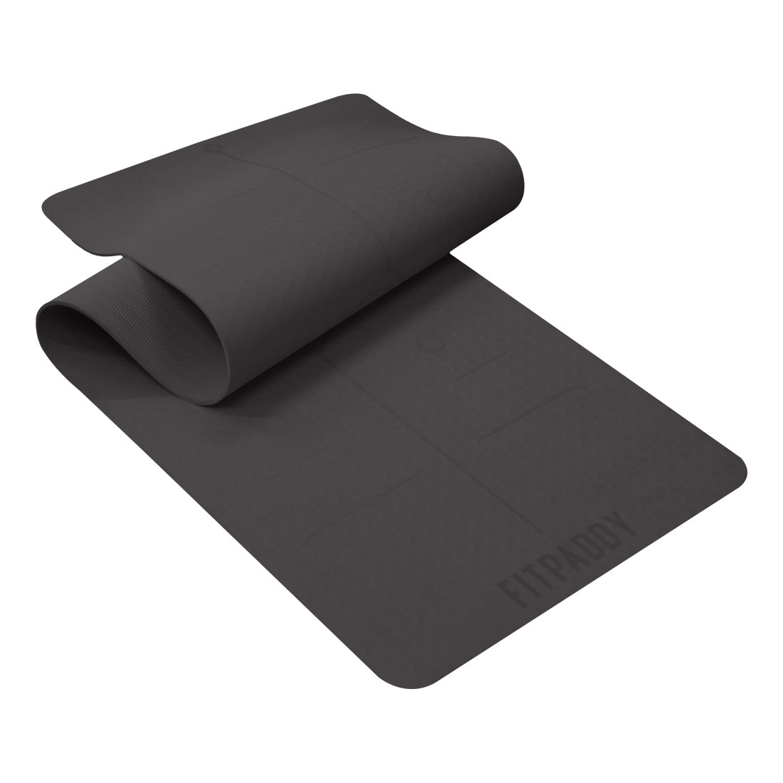 FITPADDY MAT01BL TPE Tapis de yoga 183 x 61 cm Noir