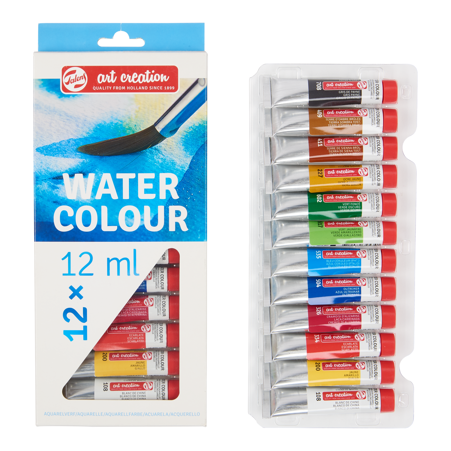 Talens Art Creation Set d’aquarelle 12 x 12 ml