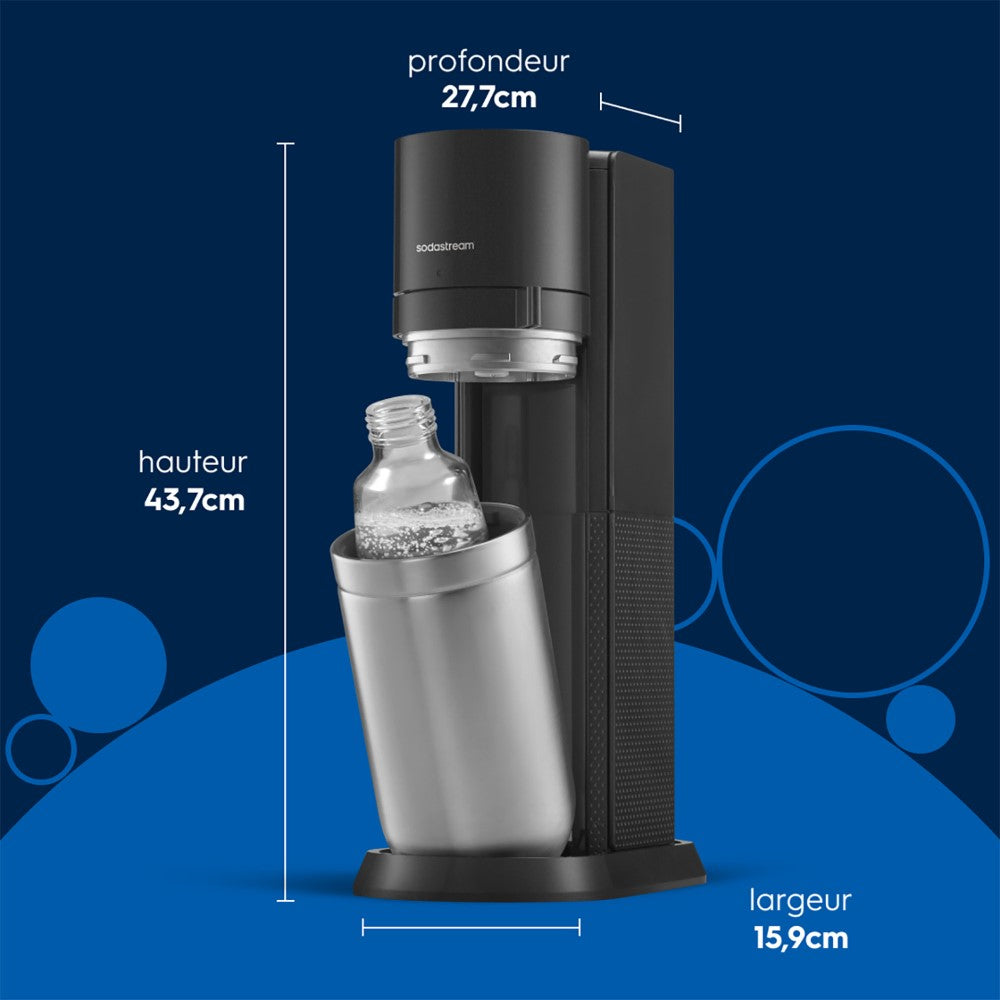 Sodastream DUO® machine à eau pétillante avec bouteille en verre