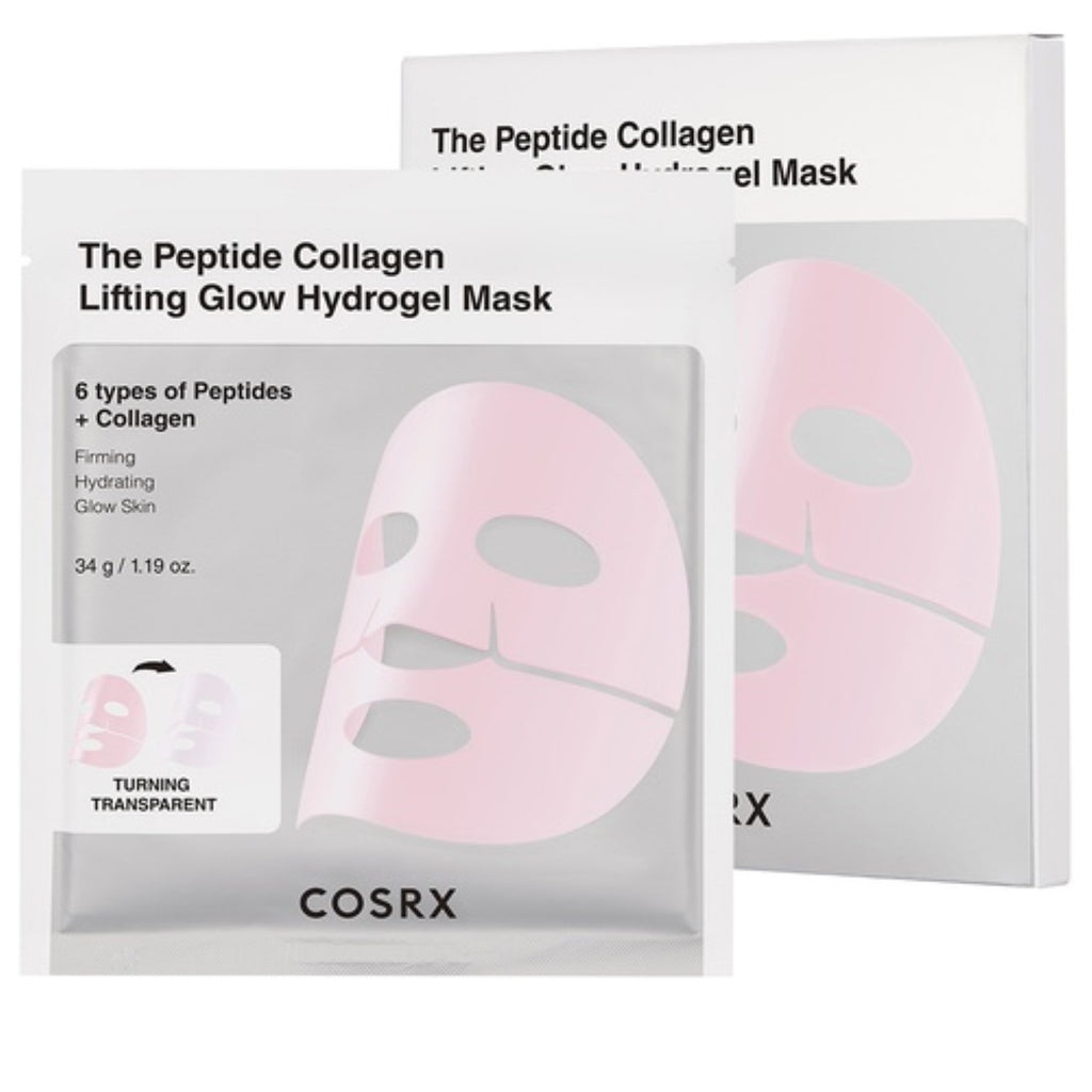 COSRX The Peptide Masque Hydrogel Peptides Collagène Lifting Éclat 34g * 3