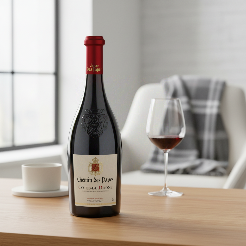 Chemin des Papes Vin rouge Côtes du Rhône AOP 2024 75 cl