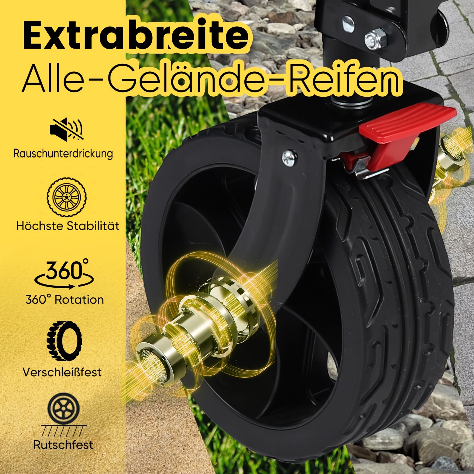 Sekey Chariot de transport rabattable et pliable 330 lb grande capacité