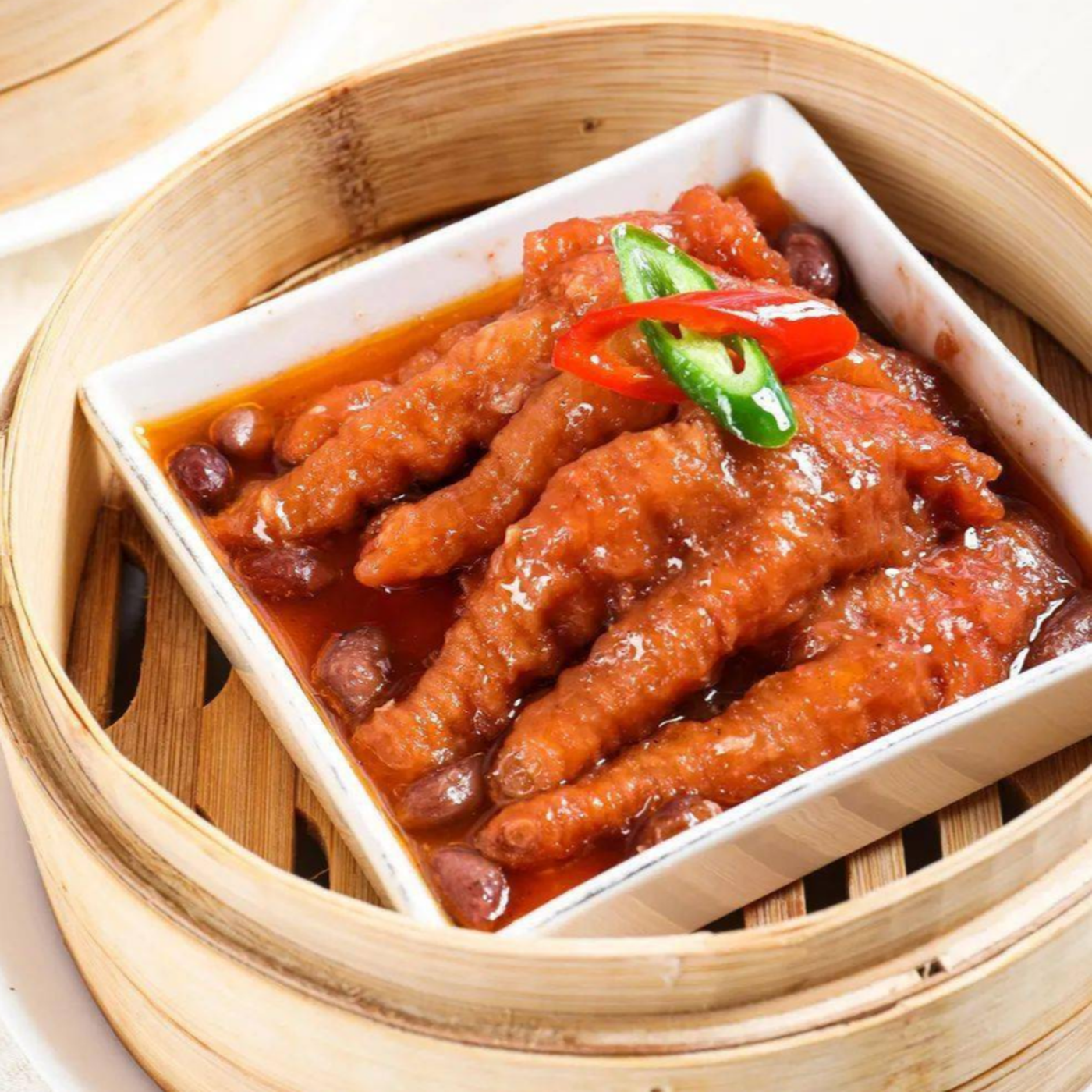 Zhen Wei Xiang haricots noirs fermentés avec pattes de poulet 300g