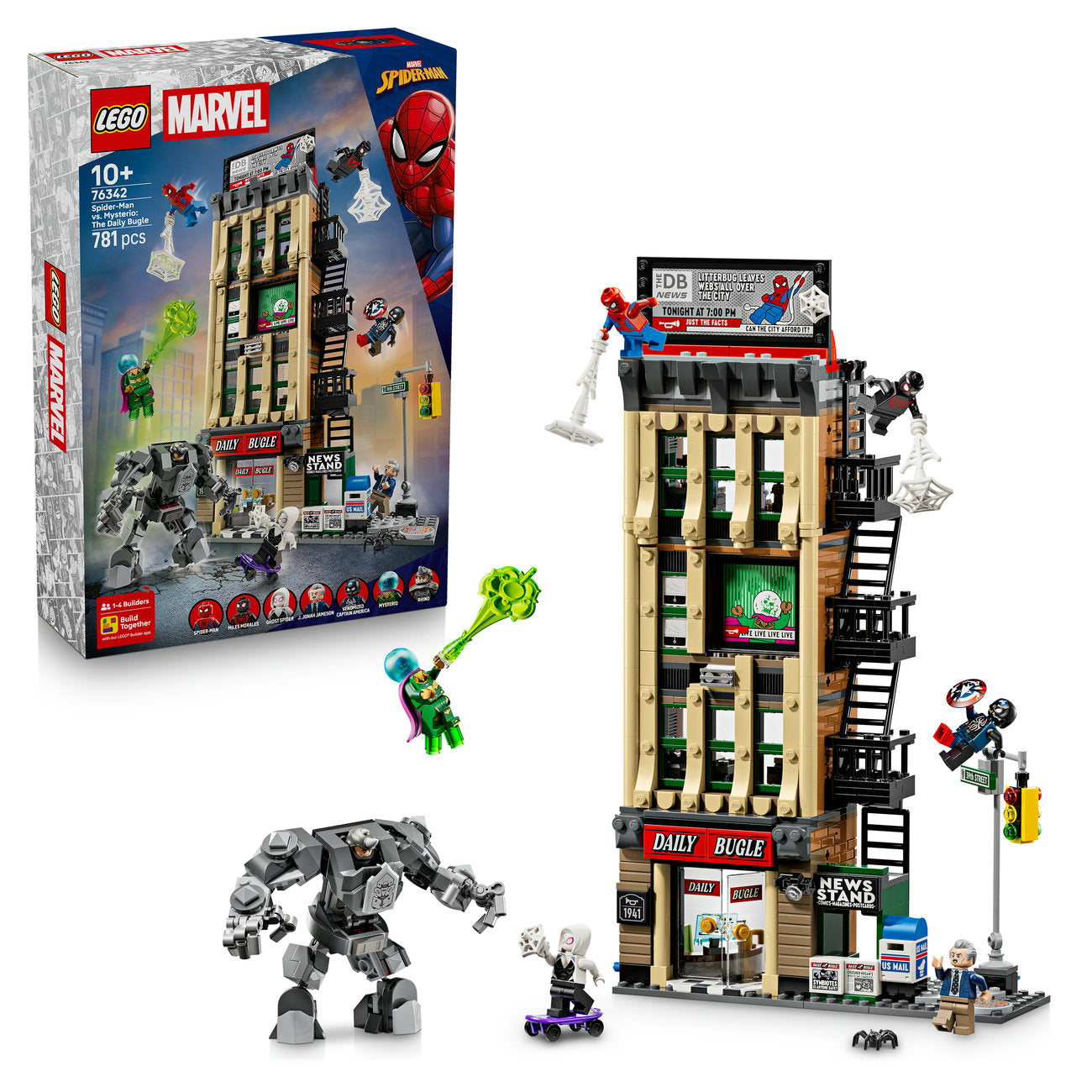 LEGO Super Heroes 76342 Spider-Man vs. Mysterio : Pack Le Daily Bugle