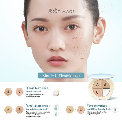 TIMAGE JADY Palette de correcteurs crème - Teinte 02