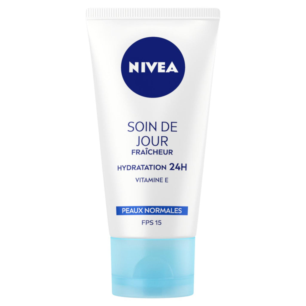 NIVEA Essentiels Soin Jour 24H Hydratant FPS15 Peaux Sèches 50 ml