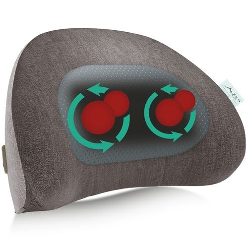 ZEN Denali - Coussin de massage - Deux vitesses - Chaleur apaisante - Étiquette d’aromathérapie - Fonctionne avec une batterie rechargeable USB-C