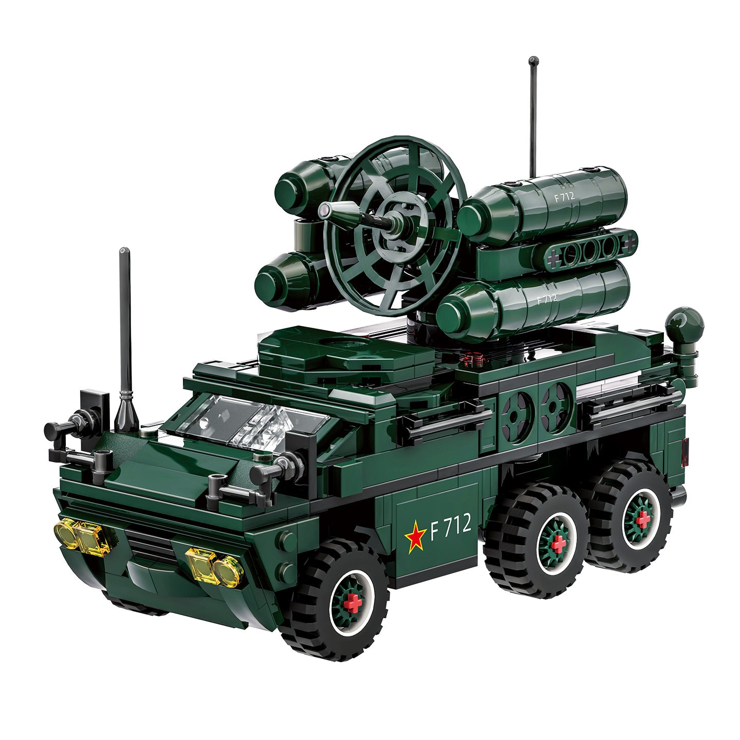 WANGE Véhicule de missile anti-aérien 493 pcs ensemble de blocs de construction pour constructeurs amateurs
