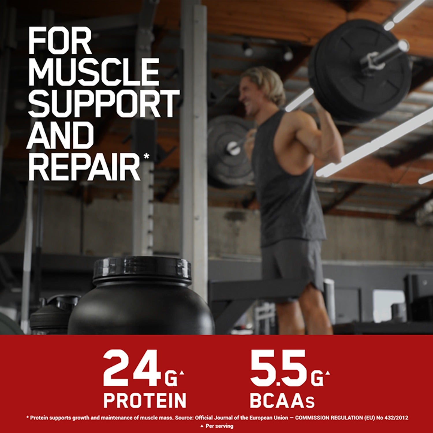 Optimum Nutrition Gold Standard 100% Whey Protein, saveur glace vanille 2,04 kg (68 portions)