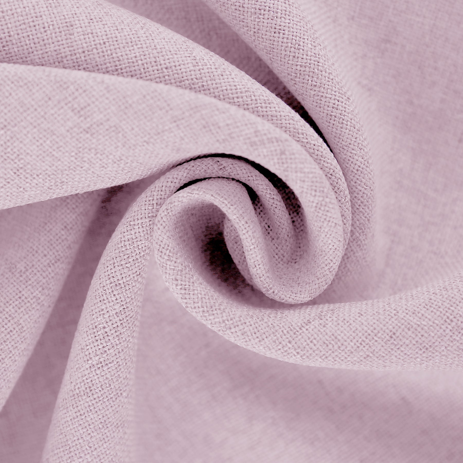 Deconovo Housse de coussin en tissu aspect lin, coloris rose clair, 45 x 45 cm, 1 pièce