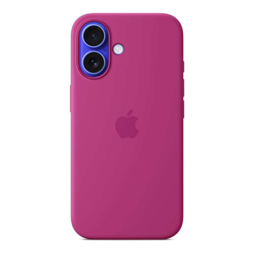 Apple Coque en silicone MagSafe pour iPhone 16, fuchsia