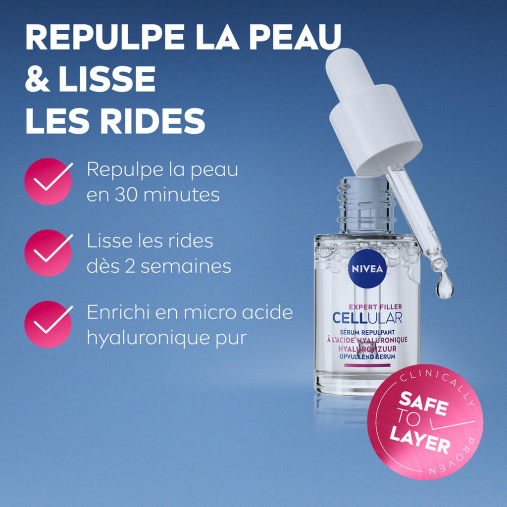 NIVEA Cellular Expert Filler Visage Sérum Acide Hyaluronique 15 ml