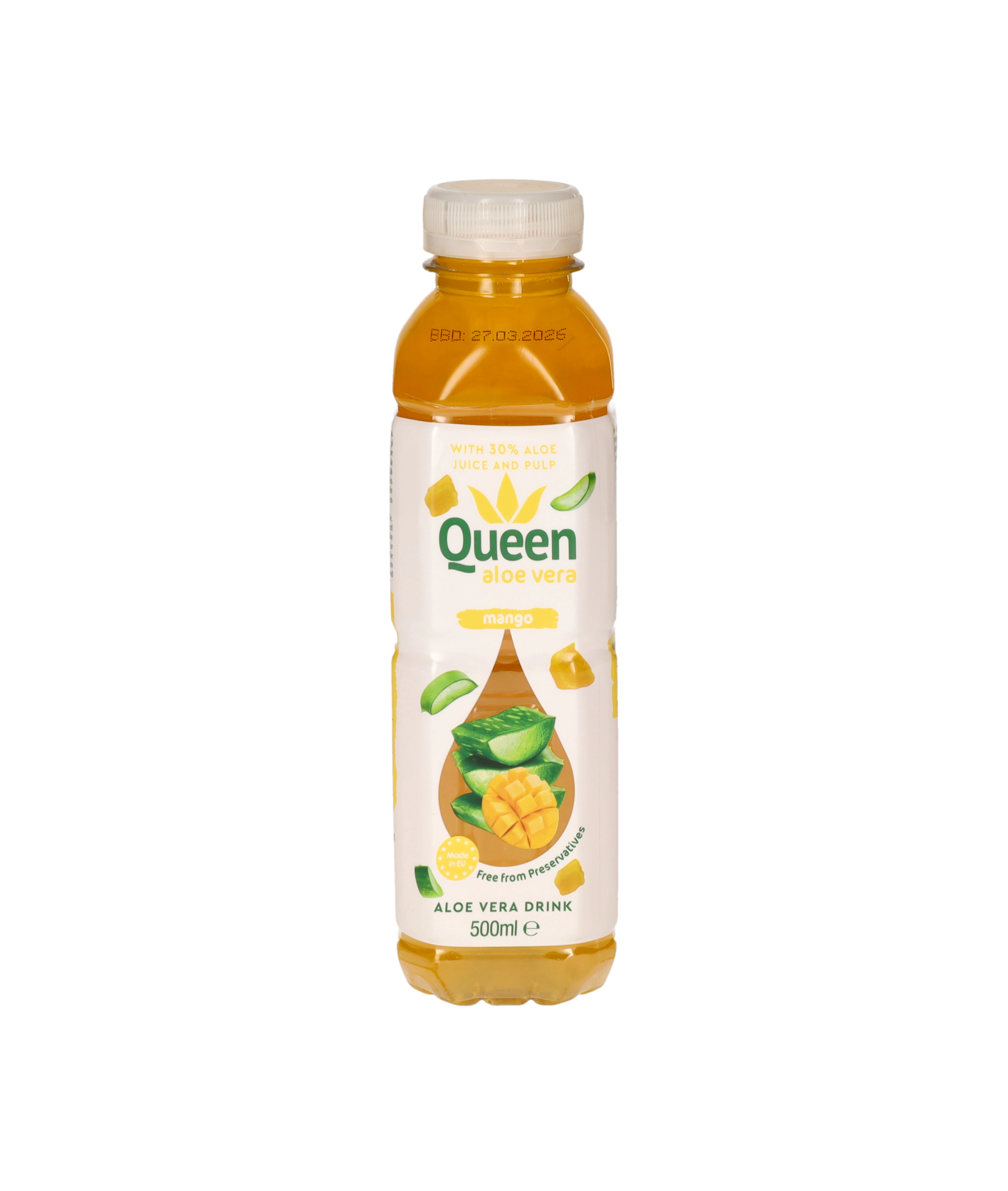 QUEEN Boisson à l'aloé vera et mangue - 500 ml