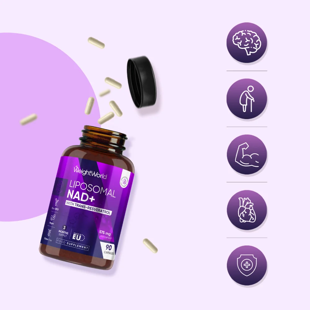 WeightWorld NAD+ liposomé avec resvératrol 600 mg - 90 gélules
