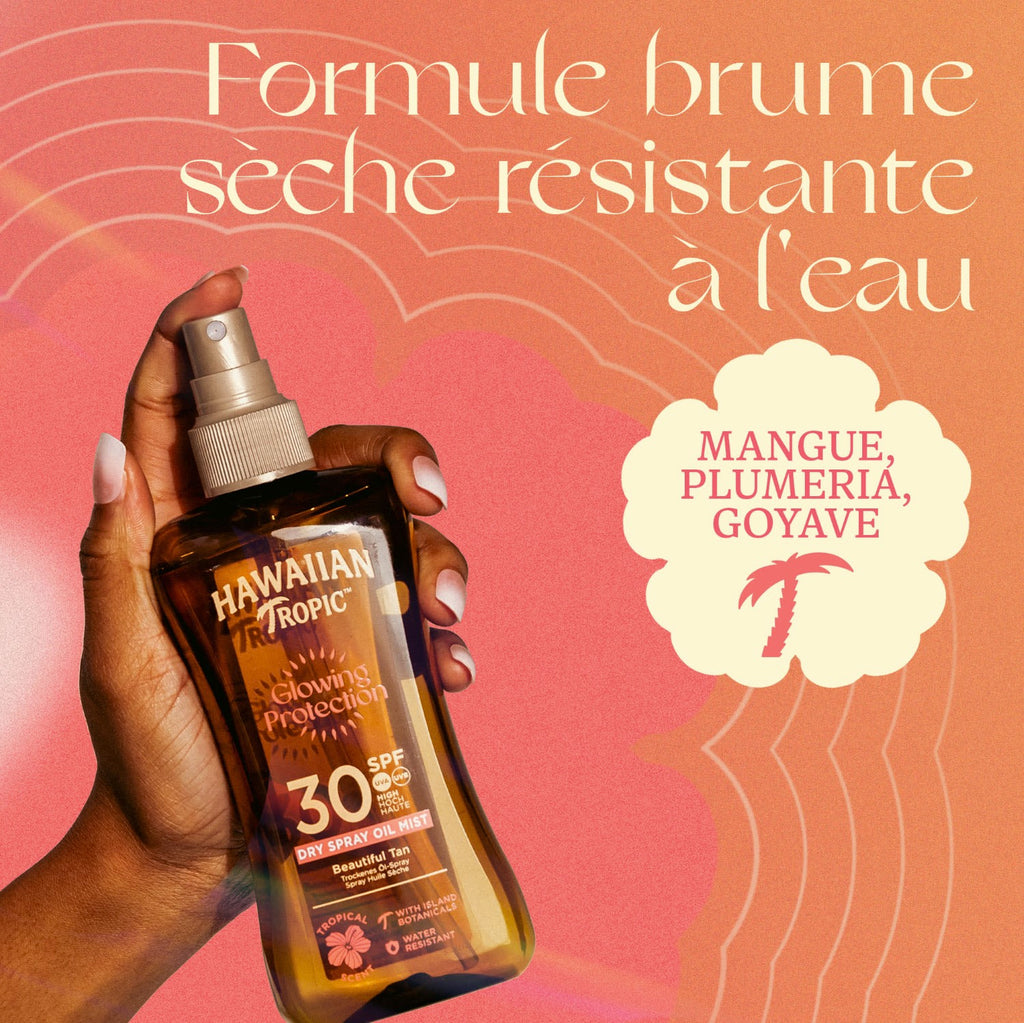 HAWAIIAN TROPIC Glowing Protection Spray huile solaire SPF 30 - 200 ml