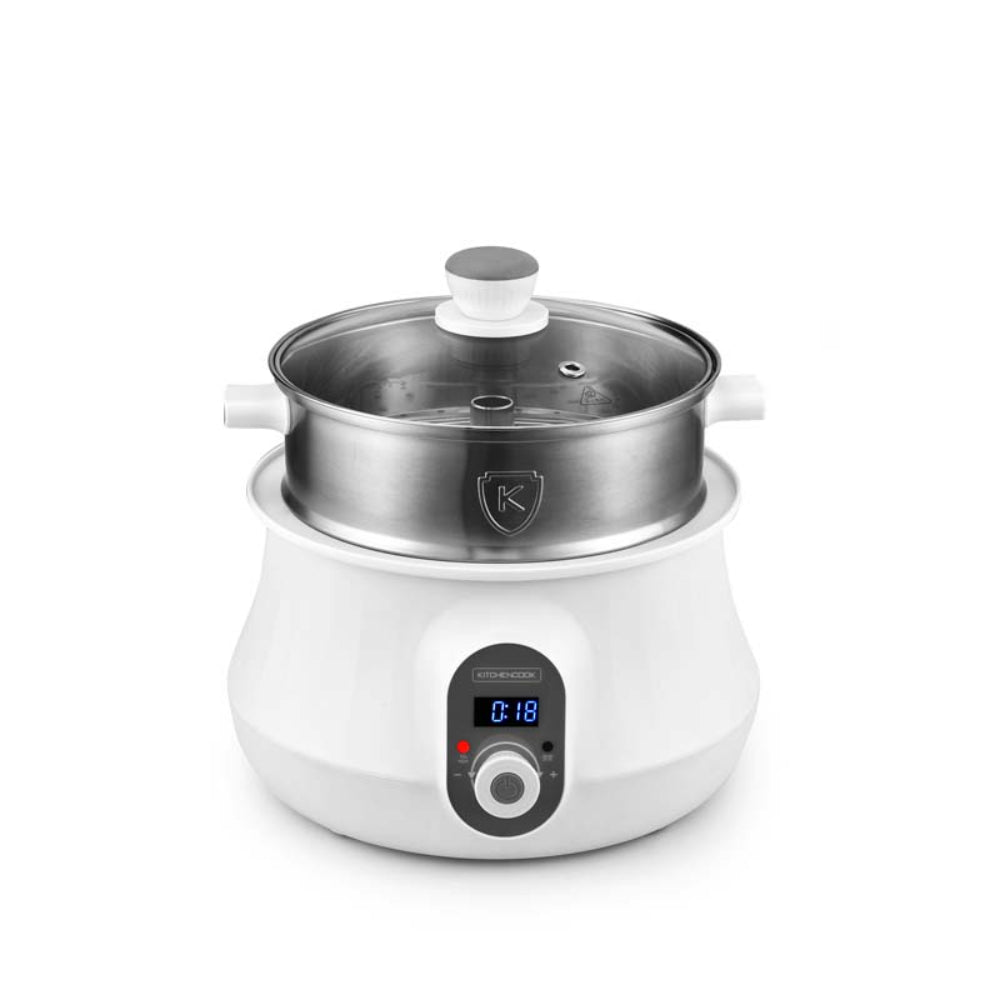 KitchenCook MULTI STEAM 9 - Cuiseur vapeur électrique en acier inoxydable
