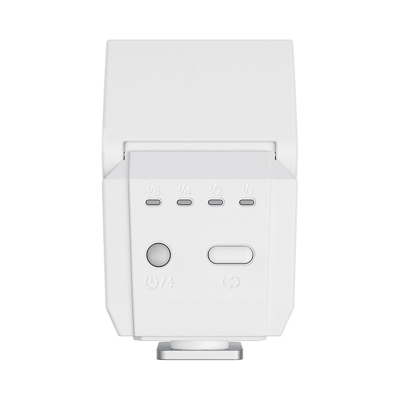 Ulanzi SL03 Mini flash avec éclairage vidéo, flash cobra GN8 6500 K, angle réglable à 90 °, 4 niveaux de puissance (1/8~1/1), griffe porte-accessoire pour reflex numériques Sony/Canon/Fuji, Blanc