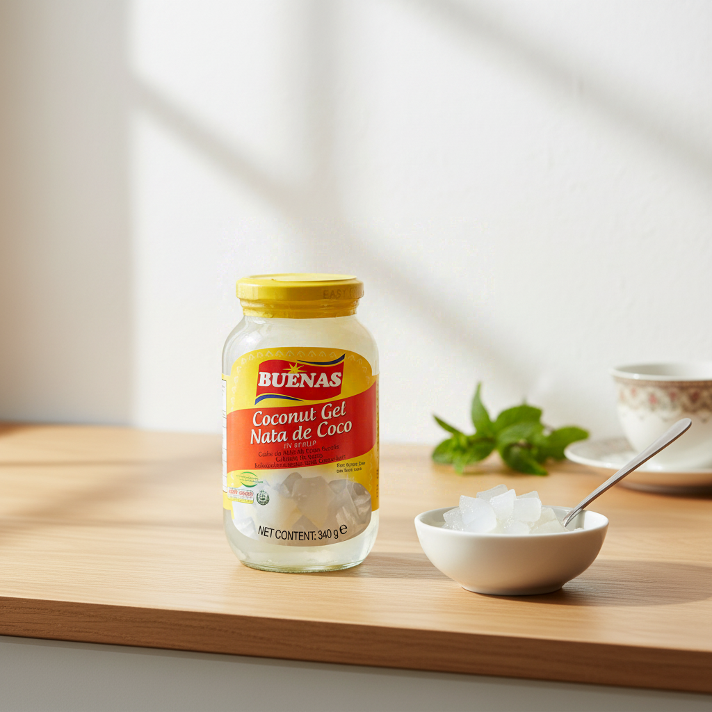 Buenas Gelée de noix de coco blanche (Gelée de coco fermentée) 340 g